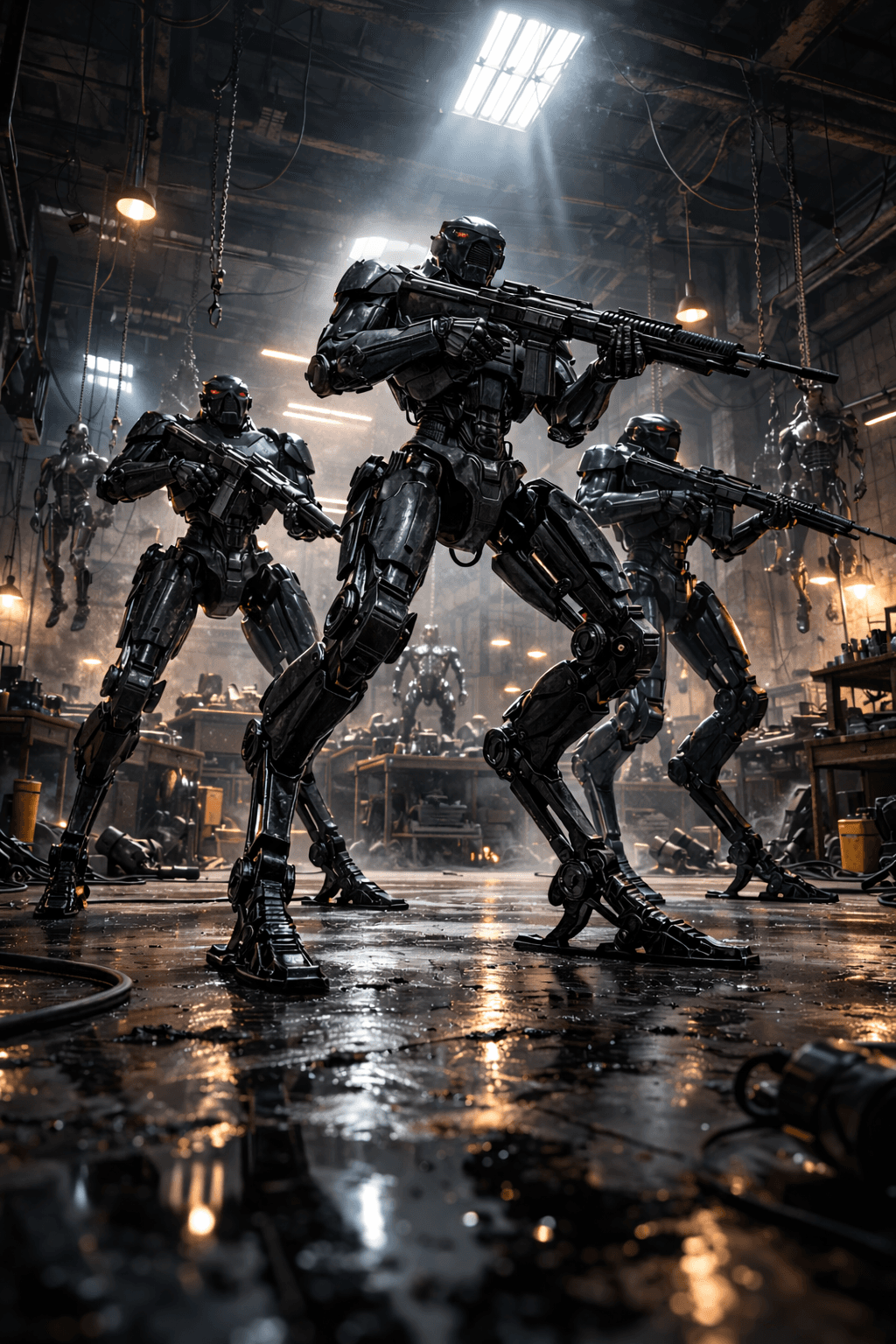 Humanoid combat robots